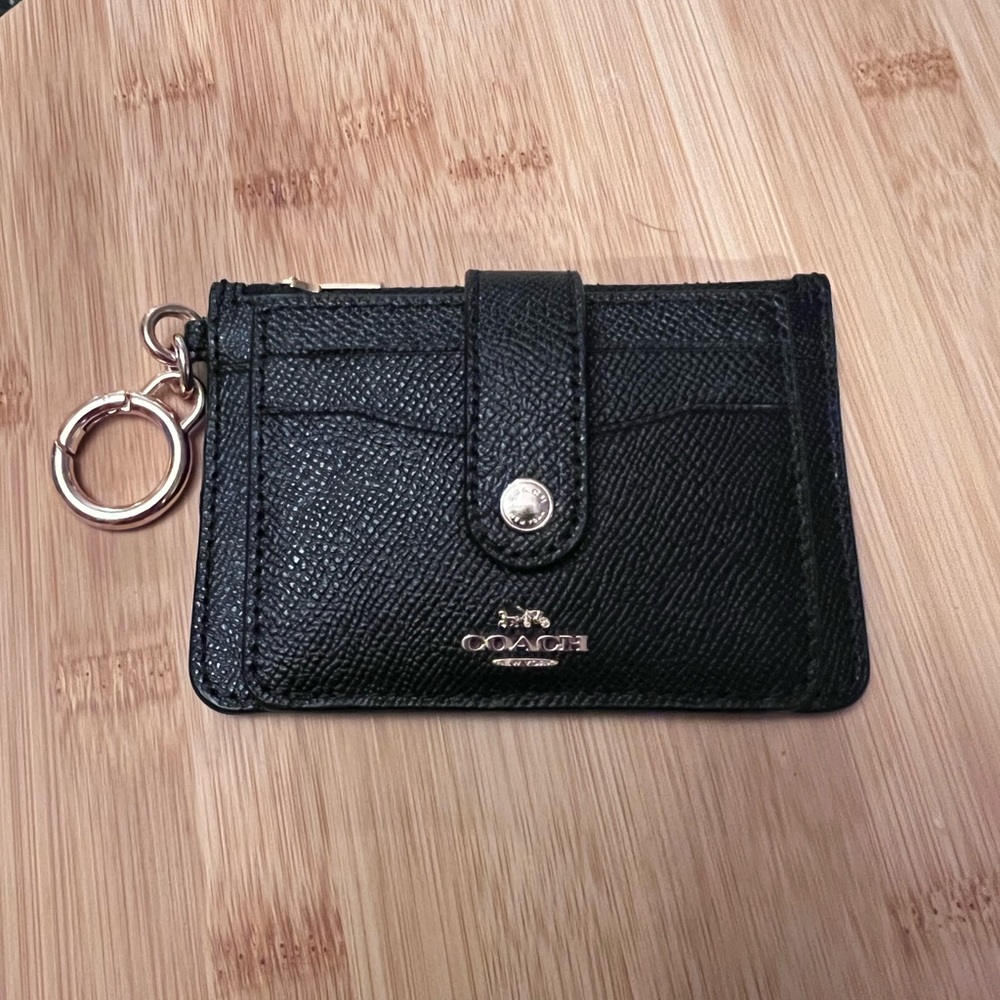 Coach Attachment Card Case/Wallet-Black